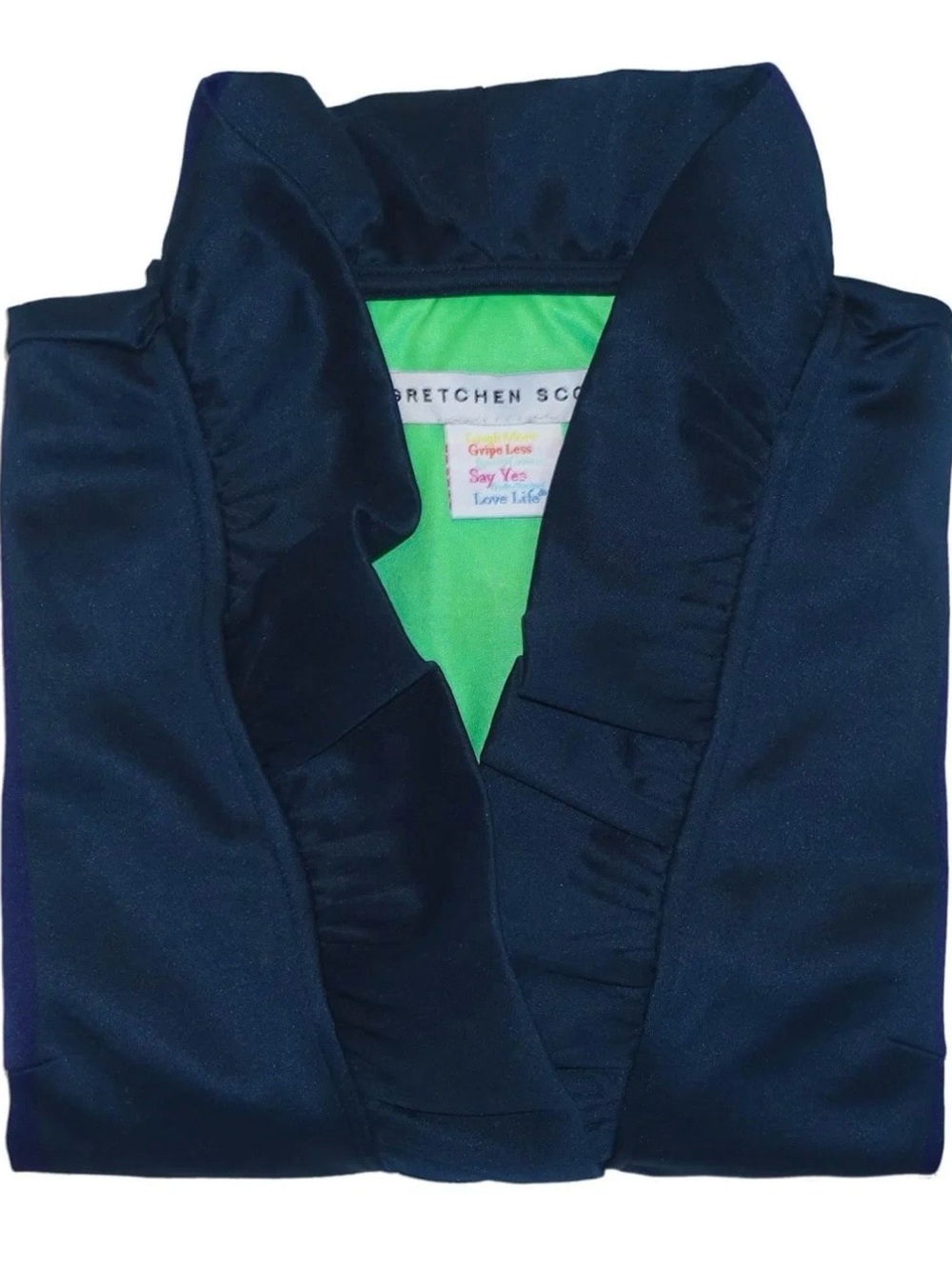 Gretchen Scott Designs Navy Ruffle-Collar Dress - Picture 5 of 9